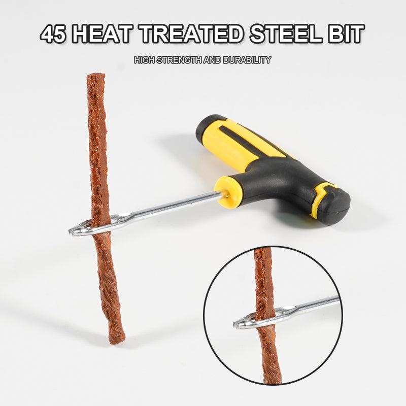 4pcs RV Tire Repair Tools Kit w/ Rubber Strips Tubeless Tyre Puncture Plug Set