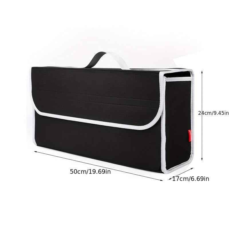 Car Storage Box Foldable Trunk Organizer Felt Cloth Case