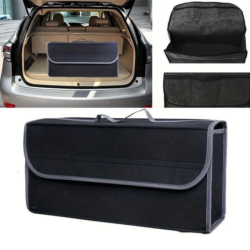 Car Storage Box Foldable Trunk Organizer Felt Cloth Case
