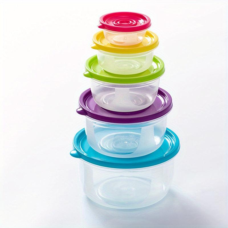 Microwave Oven Fresh-keeping Box Set Sealed Plastic Bowl