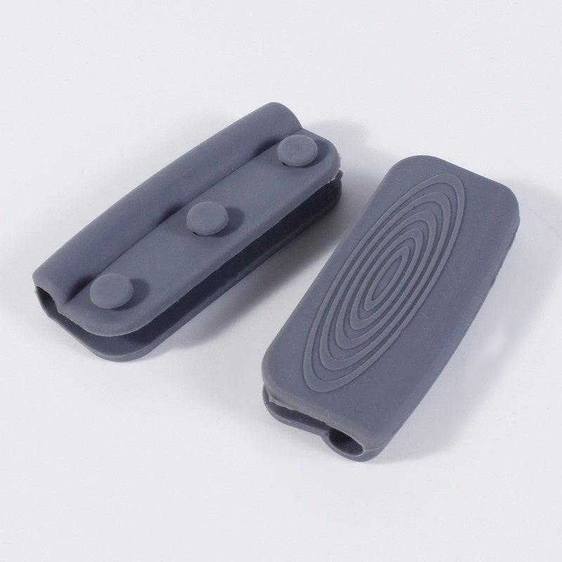 2pcs Silicone Assist Handle Hot Skillet Cover Pot Holder Sleeve Heat Resistant