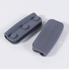 2pcs Silicone Assist Handle Hot Skillet Cover Pot Holder Sleeve Heat Resistant