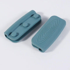 2pcs Silicone Assist Handle Hot Skillet Cover Pot Holder Sleeve Heat Resistant