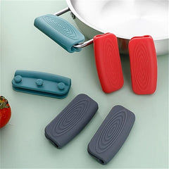 2pcs Silicone Assist Handle Hot Skillet Cover Pot Holder Sleeve Heat Resistant