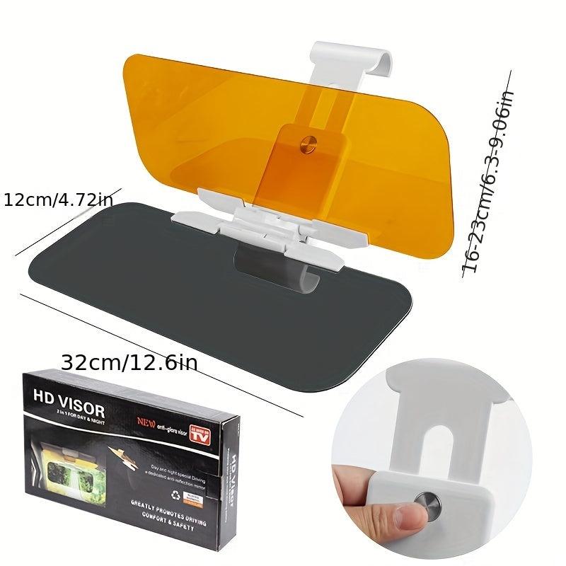 Car Sun Visor 2 In 1 Night Anti Glare Goggle HD Anti UV Rotatable