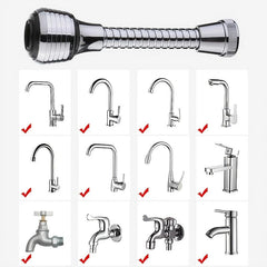 360 Rotatable Bubbler High Pressure Faucet Extender Water Saving Kitchen Gadgets