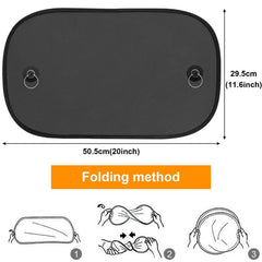 2PCS Car Sun Visor For Kids UV Protection Self-Adhesive Side Window