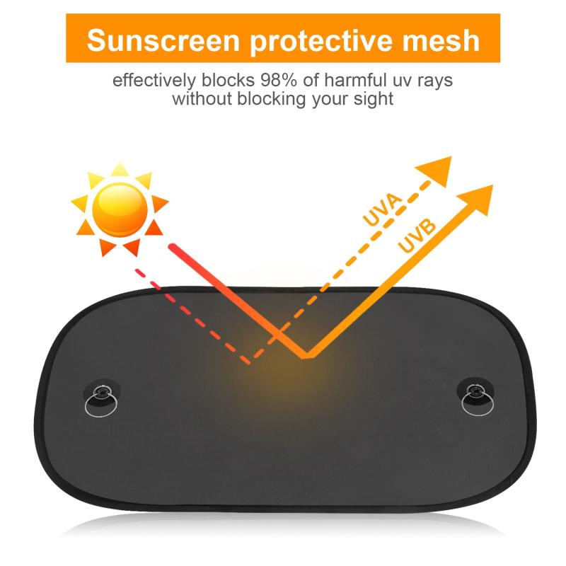 2PCS Car Sun Visor For Kids UV Protection Self-Adhesive Side Window