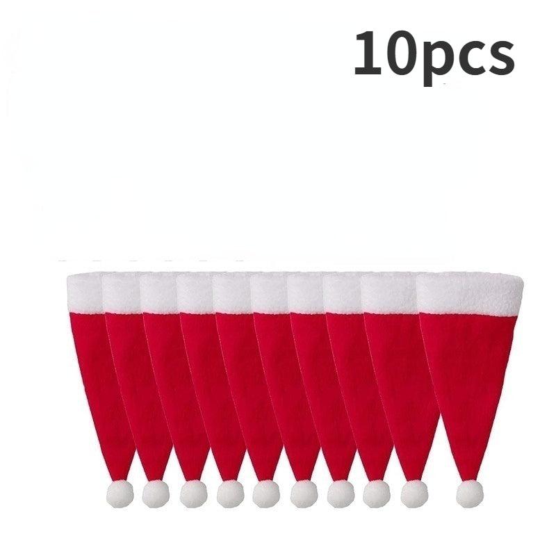 10 pcs Christmas Tableware Holder Bag Set Xmas Home Decor Christmas Ornament