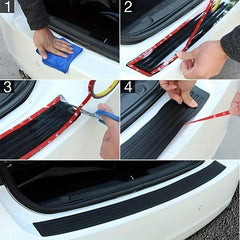 Car Rear Guard Rubber Strip Bumper Protector Anti-collision Anti-friction