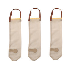 3pcs Hangable Mesh Fruit & Veg Storage Bag Portable Handle Kitchen Garlic Onion