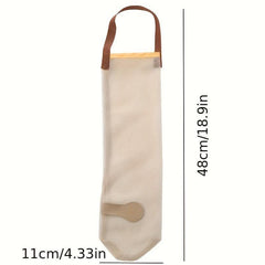3pcs Hangable Mesh Fruit & Veg Storage Bag Portable Handle Kitchen Garlic Onion