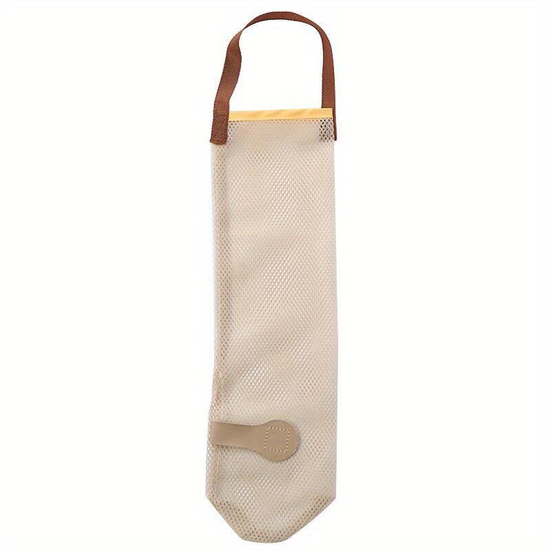 3pcs Hangable Mesh Fruit & Veg Storage Bag Portable Handle Kitchen Garlic Onion