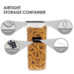 6pcs Airtight Food Storage Container BPA Free Kitchen Pantry Organization