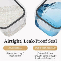 6pcs Airtight Food Storage Container BPA Free Kitchen Pantry Organization