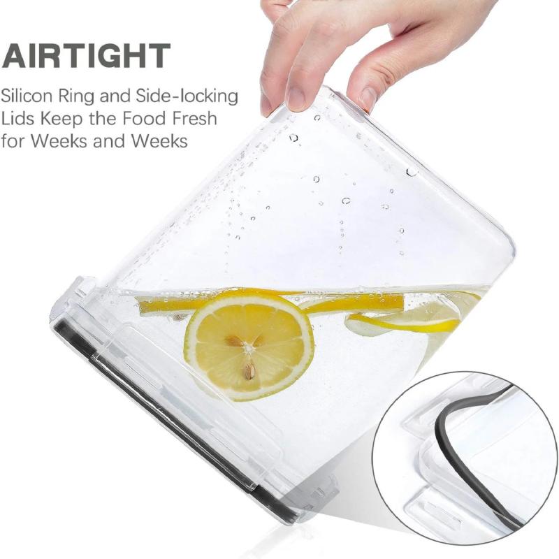 6pcs Airtight Food Storage Container BPA Free Kitchen Pantry Organization