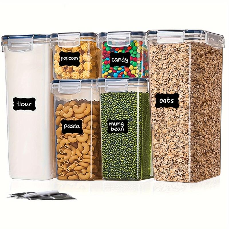 6pcs Airtight Food Storage Container BPA Free Kitchen Pantry Organization