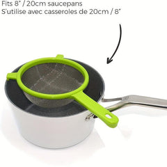 4pcs Multifunctional Mesh Strainer Handle Tea Juice Flour Soy Milk