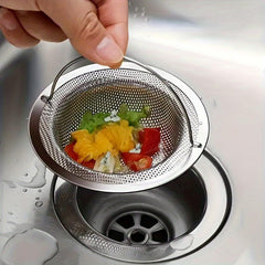 Stainless Steel Sink Strainer with Handle - for RV, Restaurant, Dishwasher
