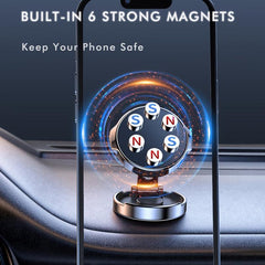 Car Magnet Phone Holder 360 Rotation Foldable Fit iPhone GPS Smartphone