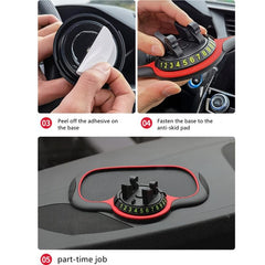 Anti Slip Car Pad - Secure Phone, Hide Plate