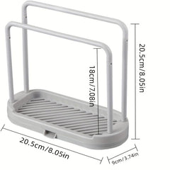 Sponge Holder Dishcloth Hanger Sink Rack Organizer Stand No Rags and Spo