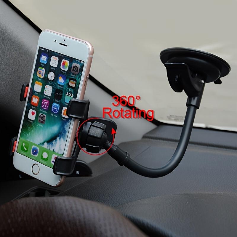 Dashboard Curved Phone Car Mount Holder 360 Rotation