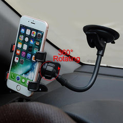 Dashboard Curved Phone Car Mount Holder 360 Rotation
