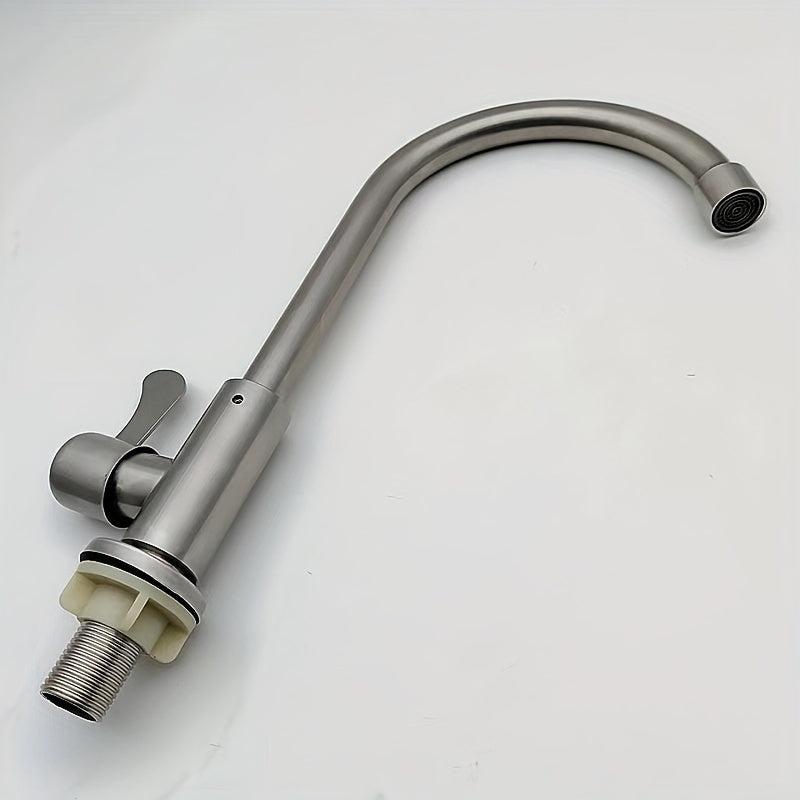 Stainless Steel Brushed Copper Core Faucet Single Cold Faucet