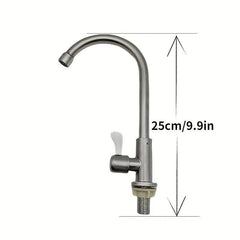Stainless Steel Brushed Copper Core Faucet Single Cold Faucet