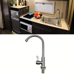 Stainless Steel Brushed Copper Core Faucet Single Cold Faucet