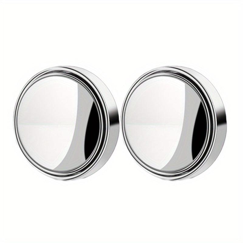 Car Rear View Small Round Mirror 1 Pair