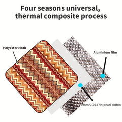 1pc RV Terrace Mat Camping Picnic Mat Waterproof Moisture-proof Random Pattern