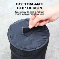 Foldable Car Garbage Can & Seat Back Storage Bag