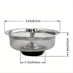 Stainless Steel Sink Strainer Basket for Kitchen RV Bathroom