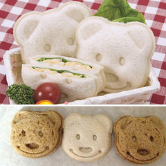 3pcs Cartoon Bear Sandwich Mold Rice Ball Model DIY Kitchen Supplies