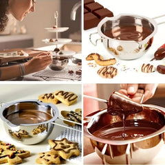 Stainless Steel Chocolate Melting Pot Butter Cheese ...
