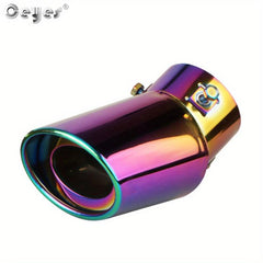Ceyes Universal Stainless Steel Oval Exhaust Muffler Tip