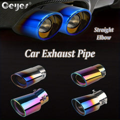 Ceyes Universal Stainless Steel Oval Exhaust Muffler Tip