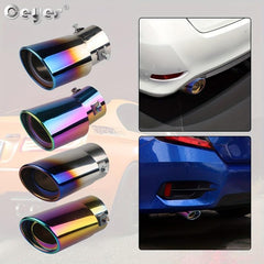 Ceyes Universal Stainless Steel Oval Exhaust Muffler Tip