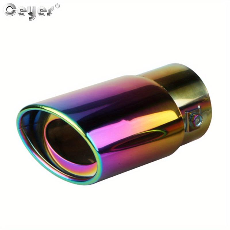 Ceyes Universal Stainless Steel Oval Exhaust Muffler Tip