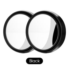 2pcs Round Mirror Blind Spot Mirrors Wide Angle Stick On Rearview Mirrors