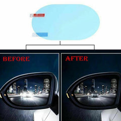 2pcs Car Anti Rain Clear Film Rear Lenses Protection Waterproof Film
