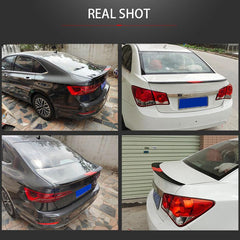Car Universal Spoiler Racing ABS Three Section Tail Wing Rear Trunk Lip