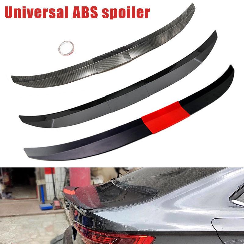 Car Universal Spoiler Racing ABS Three Section Tail Wing Rear Trunk Lip