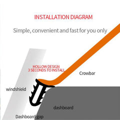 Car Windshield Sealant Dashboard Soundproof Rubber Seal Strip Auto Rubber Seals