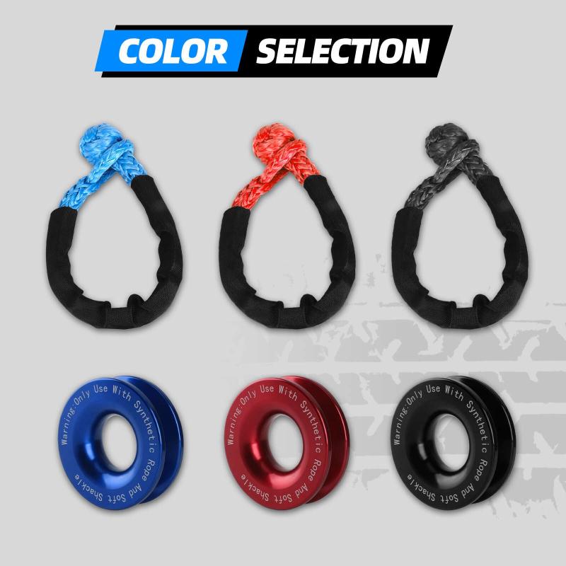 Heavy Duty Off-road 4X4 Traction Shackle with Protective Sleeve Recovery