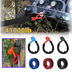 Heavy Duty Off-road 4X4 Traction Shackle with Protective Sleeve Recovery