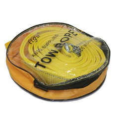 8T Car Towing Rope Strap w U Hooks & Reflective Light