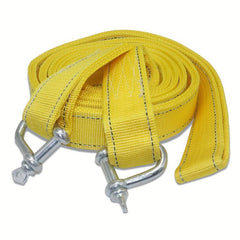 8T Car Towing Rope Strap w U Hooks & Reflective Light